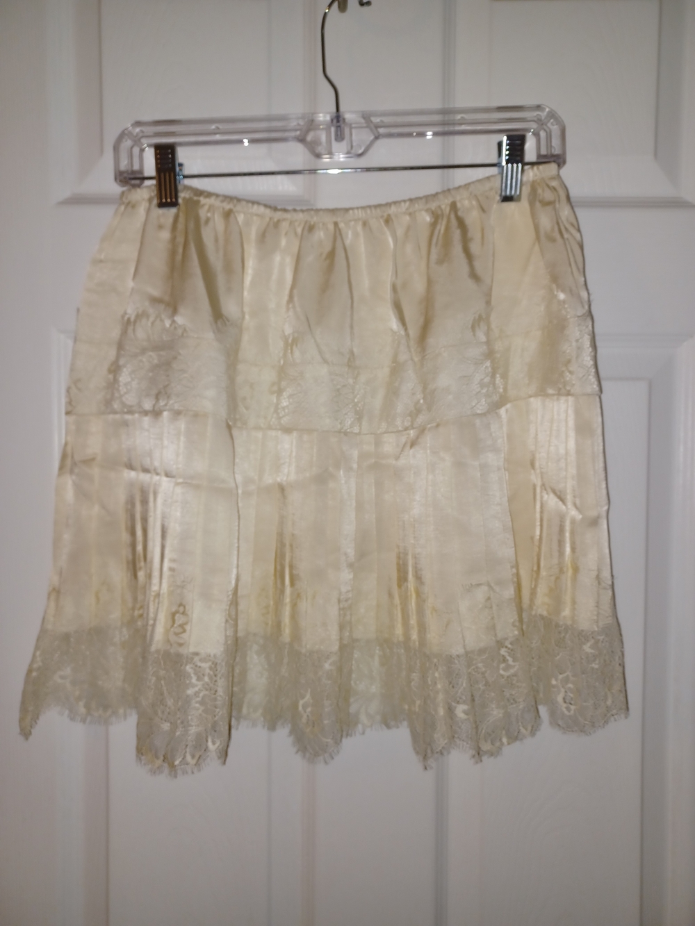 Boutique Cream Lace Detail Women's Skirt